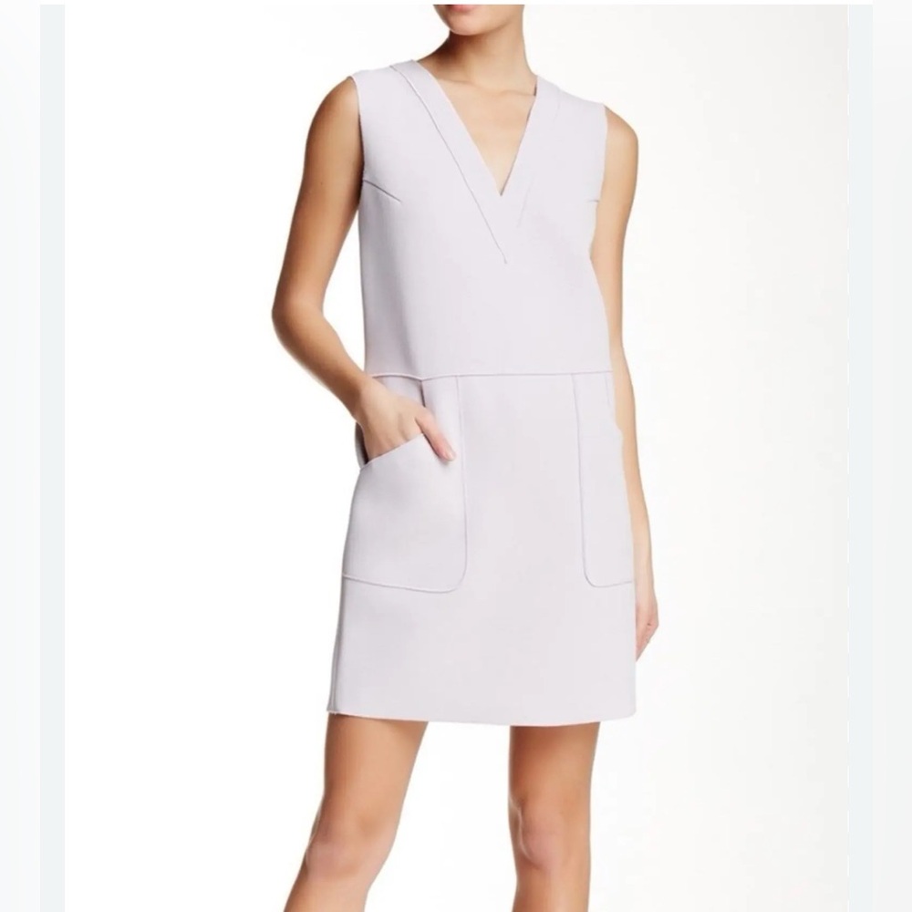Derek Lam 10 Crosby Raised-Seam Lavender Sleeveless Sheath Dress Size 4